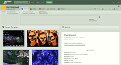 Desktop Screenshot of derf-llennod.deviantart.com