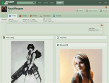 Tablet Screenshot of faceofinsane.deviantart.com