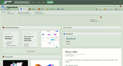 Desktop Screenshot of esperderek.deviantart.com