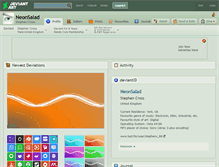 Tablet Screenshot of neonsalad.deviantart.com