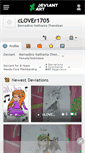 Mobile Screenshot of clover1705.deviantart.com