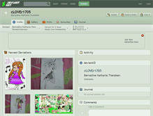 Tablet Screenshot of clover1705.deviantart.com