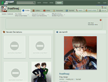 Tablet Screenshot of frostfireaj.deviantart.com