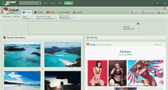 Desktop Screenshot of criquet.deviantart.com