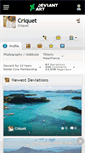 Mobile Screenshot of criquet.deviantart.com
