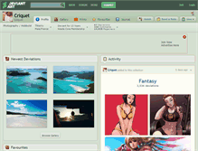 Tablet Screenshot of criquet.deviantart.com