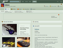 Tablet Screenshot of hatbass.deviantart.com