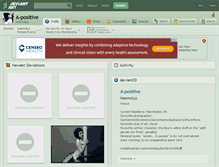 Tablet Screenshot of a-positive.deviantart.com