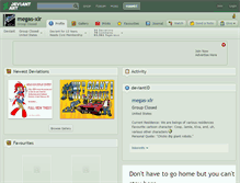 Tablet Screenshot of megas-xlr.deviantart.com