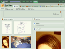 Tablet Screenshot of nicia-naga.deviantart.com
