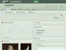 Tablet Screenshot of newbienudes.deviantart.com
