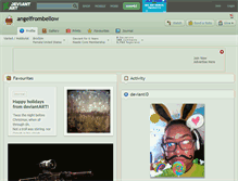 Tablet Screenshot of angelfrombellow.deviantart.com