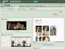 Tablet Screenshot of belo4ka.deviantart.com
