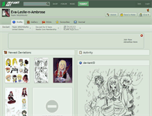 Tablet Screenshot of eva-leslie-n-ambrose.deviantart.com