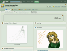 Tablet Screenshot of kawaii-jenna-chan.deviantart.com