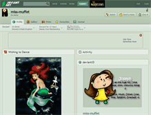 Tablet Screenshot of miss-muffet.deviantart.com