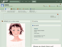 Tablet Screenshot of manzo.deviantart.com