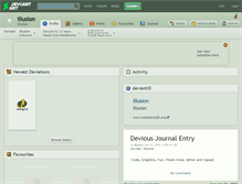 Tablet Screenshot of illusion.deviantart.com
