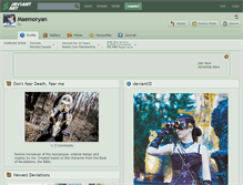 Tablet Screenshot of maemoryan.deviantart.com