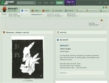 Tablet Screenshot of mintra01.deviantart.com