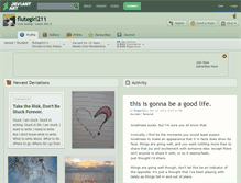 Tablet Screenshot of flutegirl211.deviantart.com