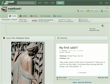 Tablet Screenshot of maleficent1.deviantart.com