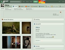Tablet Screenshot of hidrya.deviantart.com