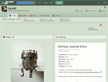 Tablet Screenshot of calwri.deviantart.com