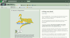 Desktop Screenshot of dragonnation.deviantart.com
