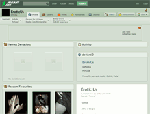 Tablet Screenshot of eroticus.deviantart.com