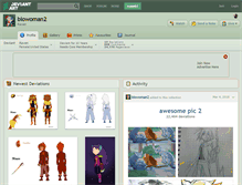Tablet Screenshot of biowoman2.deviantart.com