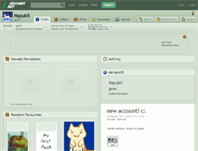 Tablet Screenshot of nayukii.deviantart.com