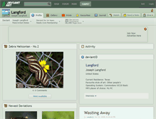 Tablet Screenshot of langford.deviantart.com