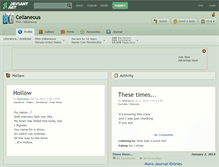 Tablet Screenshot of cellaneous.deviantart.com