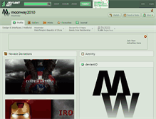 Tablet Screenshot of moonway2010.deviantart.com