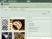 Tablet Screenshot of catminddo.deviantart.com