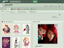 Tablet Screenshot of mickey89eli.deviantart.com