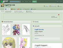 Tablet Screenshot of cagalli-fan-club.deviantart.com