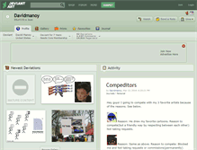 Tablet Screenshot of davidmanoy.deviantart.com