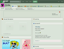 Tablet Screenshot of chirofan.deviantart.com