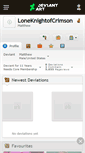 Mobile Screenshot of loneknightofcrimson.deviantart.com