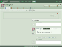 Tablet Screenshot of faintlaughter.deviantart.com