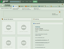 Tablet Screenshot of chelesta.deviantart.com