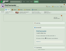 Tablet Screenshot of pinkcharmander.deviantart.com