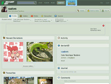 Tablet Screenshot of caaioxs.deviantart.com