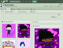 Tablet Screenshot of demon-sheep.deviantart.com