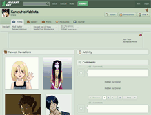 Tablet Screenshot of karasunowabiuta.deviantart.com
