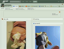 Tablet Screenshot of pointeless.deviantart.com