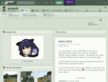 Tablet Screenshot of lychee20.deviantart.com