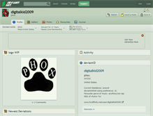 Tablet Screenshot of digitalkid2009.deviantart.com